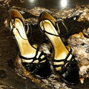 Naturalizer BLK Patent Leather Sandals, 8.5W